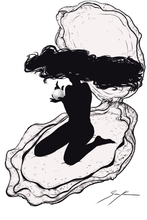 Lade das Bild in den Galerie-Viewer, T-Shirt: Kräftiger Karl "SIVAN- THE OYSTER" Print