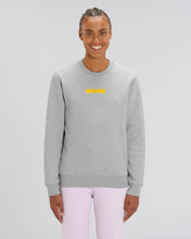 Lade das Bild in den Galerie-Viewer, Sweatshirt Crewneck: Zarte Zora "BRAUNSCHWEIGER MÄDEL" Block Print Gelb