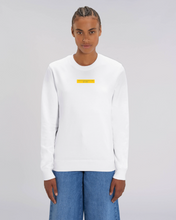 Lade das Bild in den Galerie-Viewer, Sweatshirt Crewneck: Zarte Zora "BRAUNSCHWEIGER MÄDEL" Block Print Gelb
