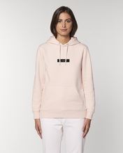 Lade das Bild in den Galerie-Viewer, Sweatshirt Hoodie: Gute Gerda "LOKALARROGANZ" Block Print Bunt