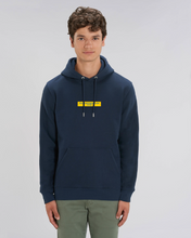 Lade das Bild in den Galerie-Viewer, Sweatshirt Hoodie: Lässiger Lutz "BRAUNSCHWEIGER JUNG" Block Print Gelb