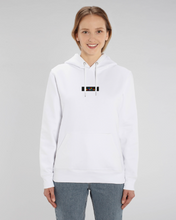 Lade das Bild in den Galerie-Viewer, Sweatshirt Hoodie: Gute Gerda "LOKALARROGANZ" Block Print Bunt