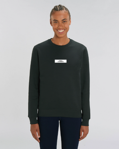 Sweatshirt Crewneck: Zarte Zora "LOKALARROGANZ" Block Print