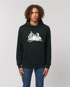 Sweatshirt Hoodie: Lässiger Lutz "Quadriga" Print
