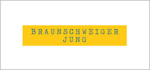 Sweatshirt Crewneck: Geiler Gustav "BRAUNSCHWEIGER JUNG" Block Print Gelb