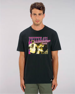 T-Shirt: Kräftiger Karl "PFITZE-LILA" Print